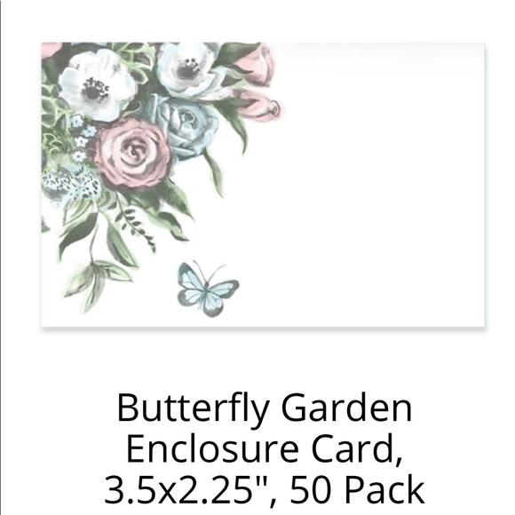 💝 50 Small Butterfly Enclosure Cards CLEARANCE - Picture 3 of 10